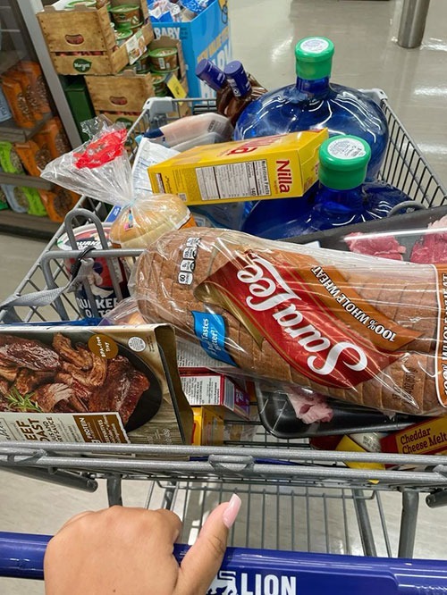 Shopping cart full